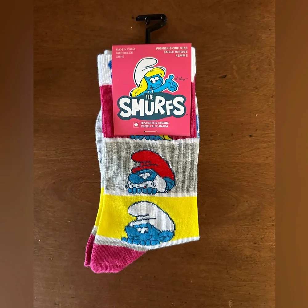 ☀️3/$10 The Smurfs lady socks ( see description)